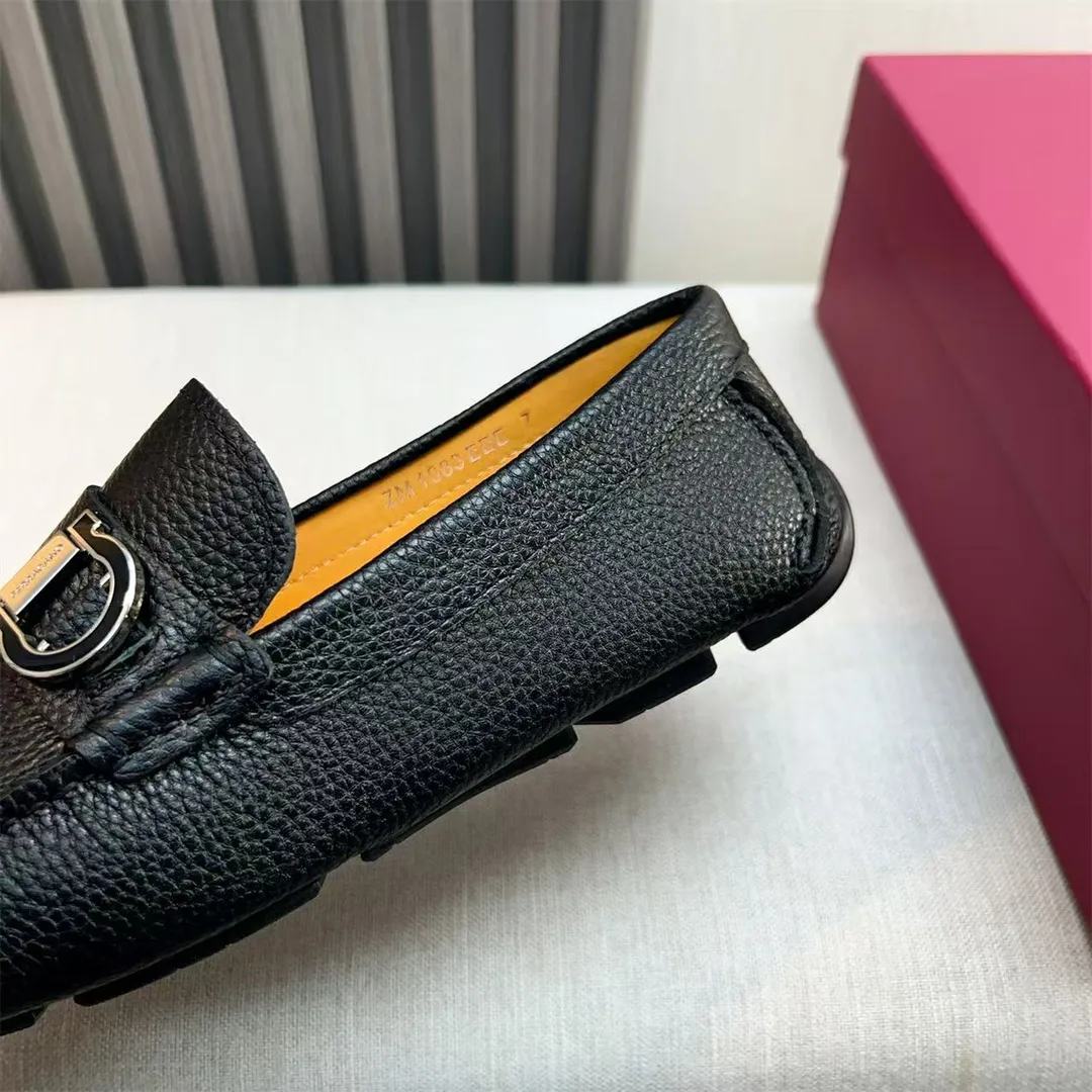 Men's shoes 💰560 Ferragamo new high-end quality 🔥 black cowhide ➕ cowhide lining size 38-45